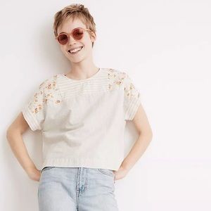 Madewell x The New Denim Project Patchwork Top